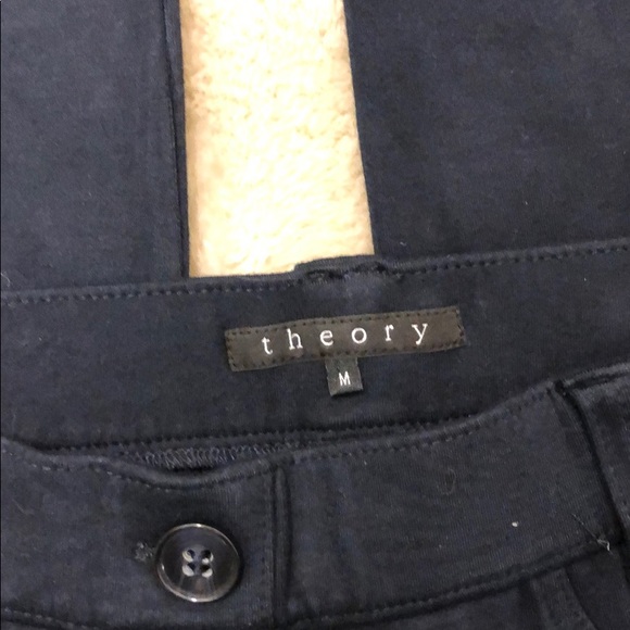 Theory navy stretch skinny pants size medium - Picture 4 of 4